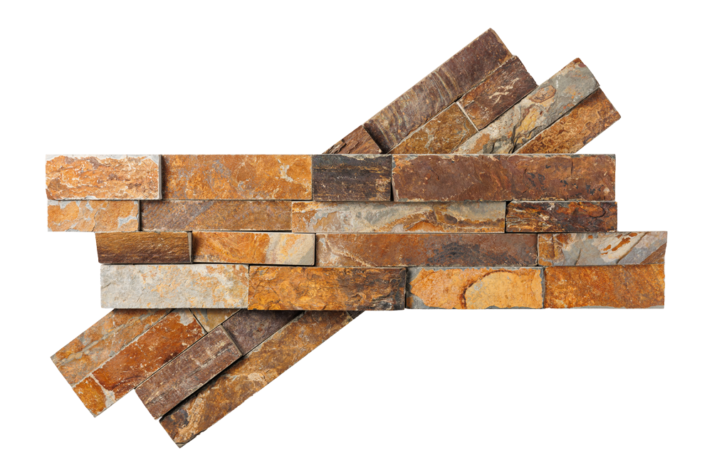 3D мозаика из камня RKS SLATE Сланец Rusty Slate Rockface