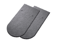 Кровельный Сланец RKS SLATE Charcoal, бобровый хвост 400х250 мм