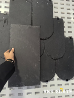 Кровельный Сланец RKS SLATE Charcoal, бобровый хвост 400х250 мм